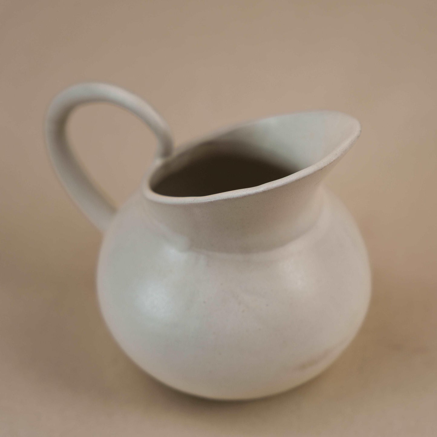 Ceramic Pitcher, Matte White - For Beer / Juice / Tea / Coffee