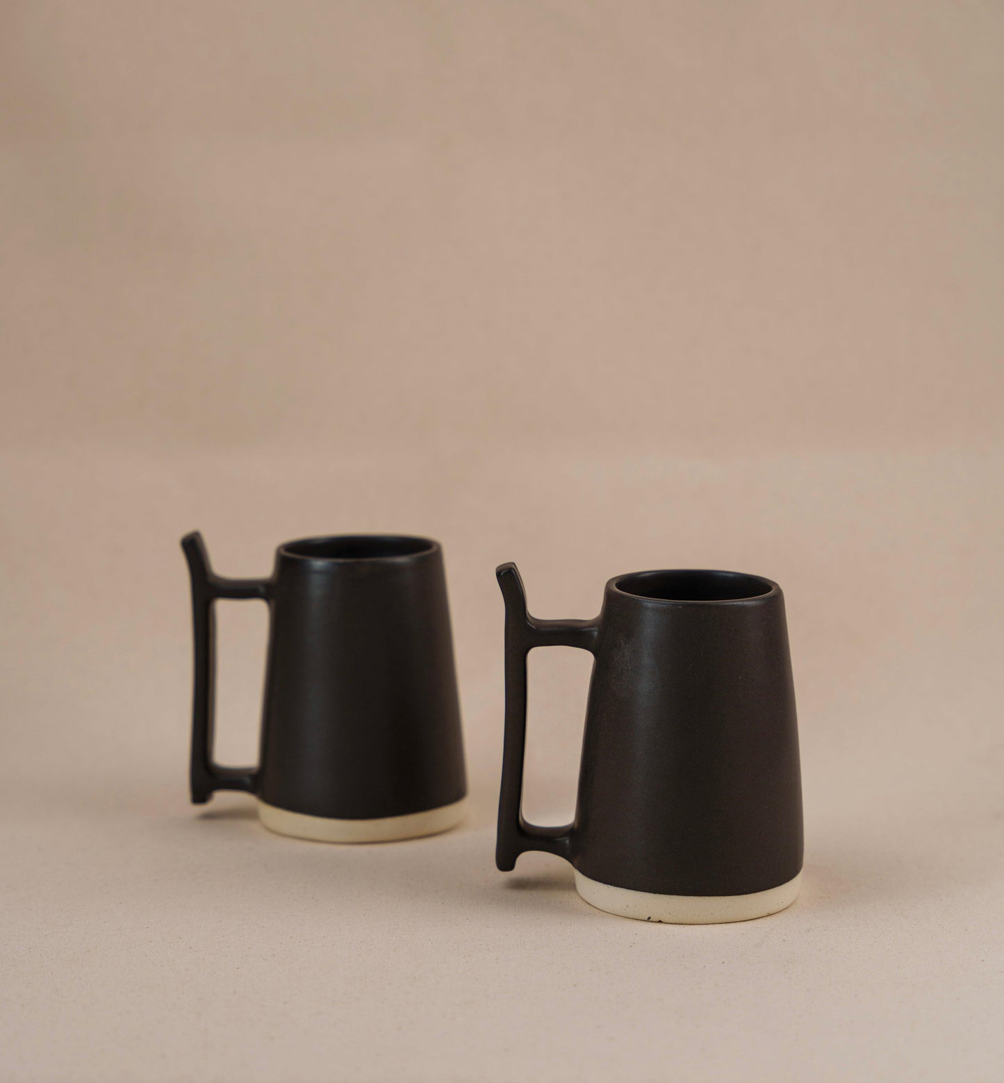 Ceramic Beer Mug / Tea, Coffee, Milk Pitcher in Matte Black