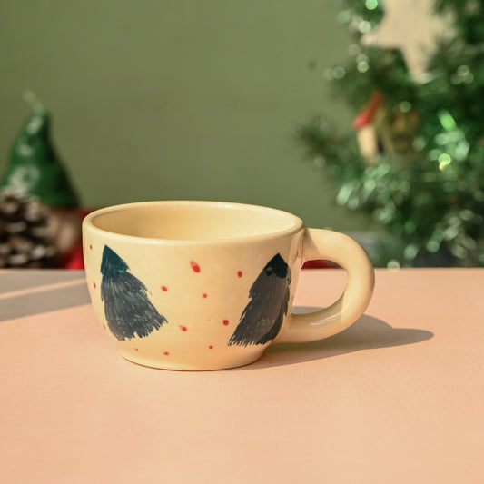 Christmas Tree Illustration Ceramic mug