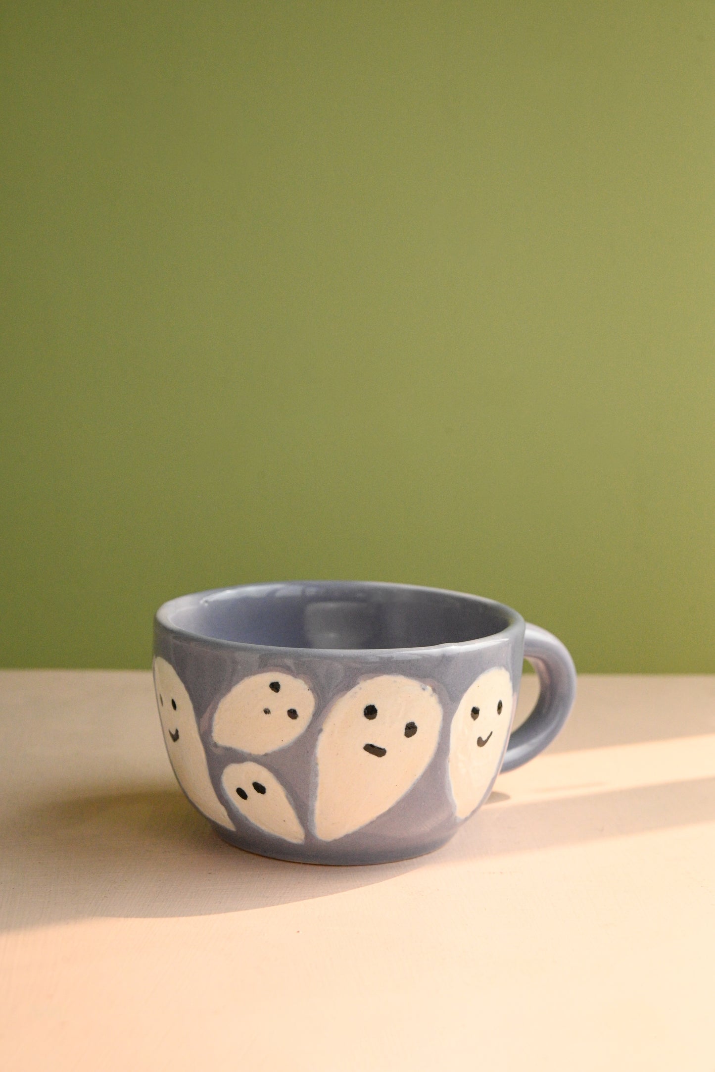 Lavender Ghost Ceramic Mug