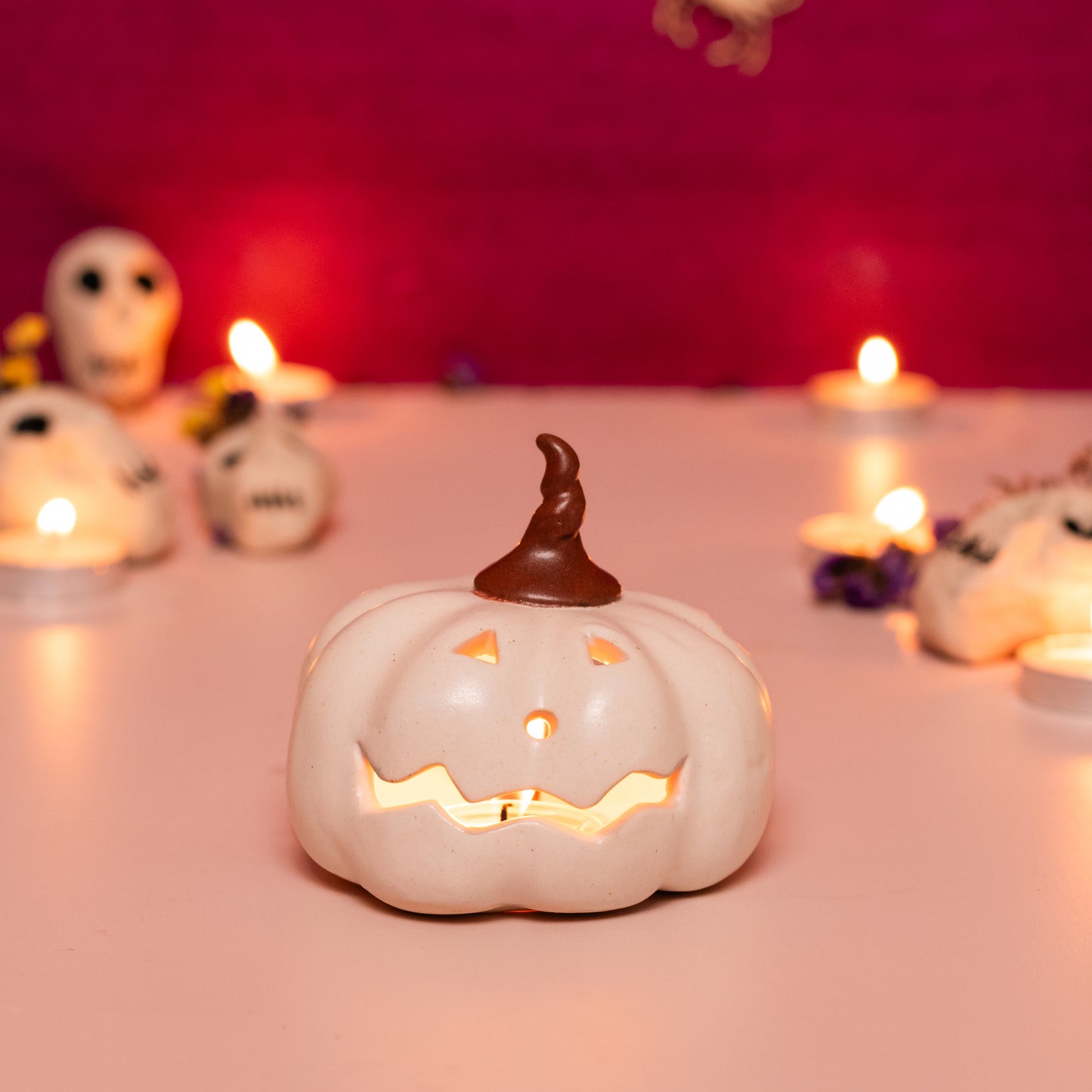 Pumpkin Tea-Light Candle Holder