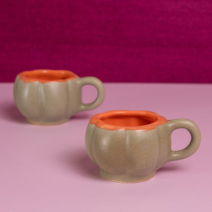 Ceramic Pumpkin Tea Cup