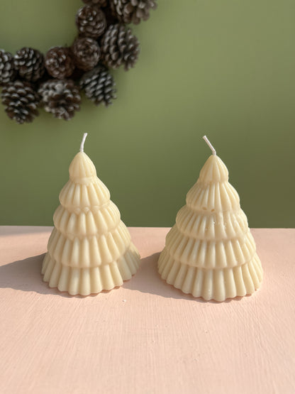 Christmas Tree Shaped Candles