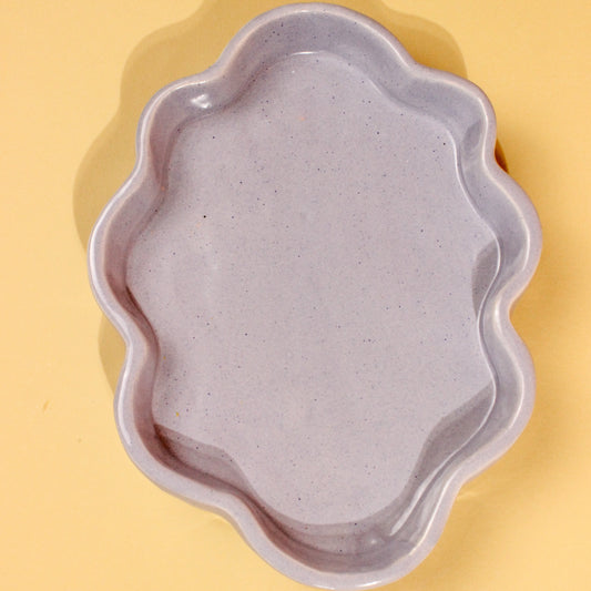 Ceramic Cloud Plate - Lavender