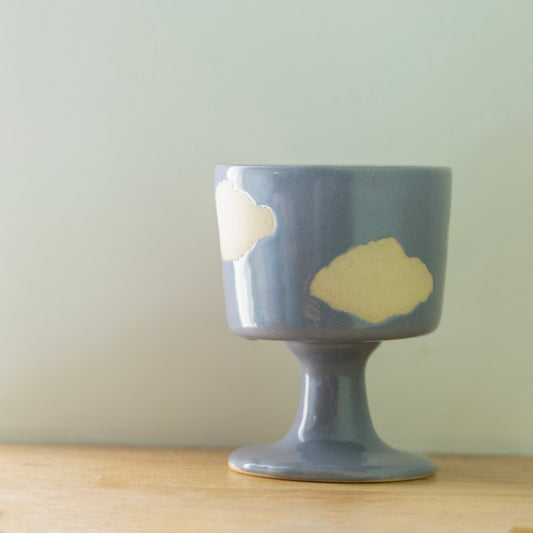 Lilac Cloud Wine Glass