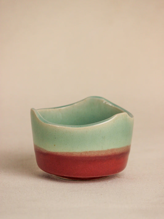 Pastel Blue Pink Dessert Ceramic Bowl - TOH