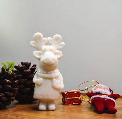 Christmas Reindeer Candle, Vegan , Soy Wax Candle - TOH