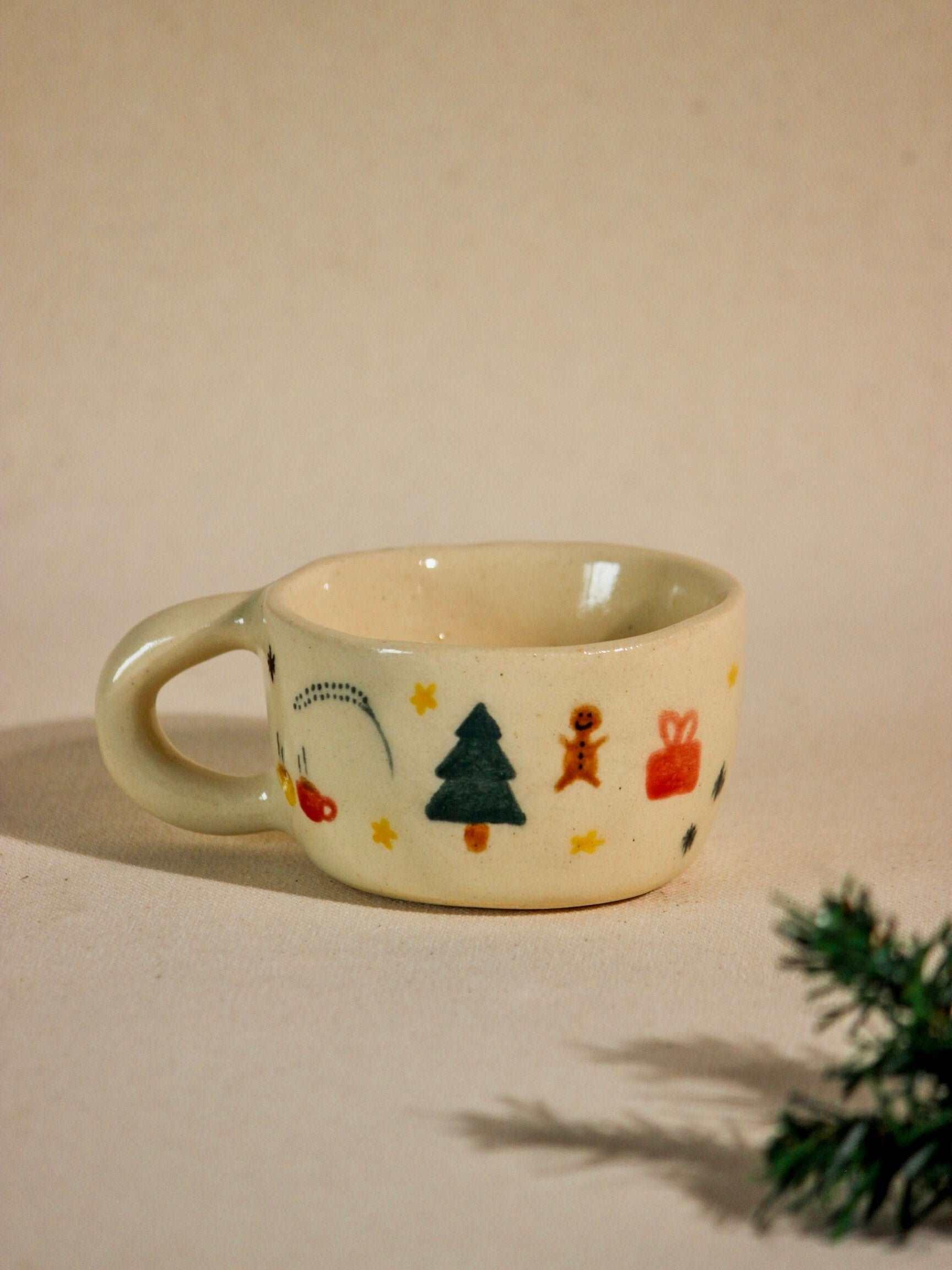 Christmas Illustration Ceramic Coffee/Tea Cup - TOH