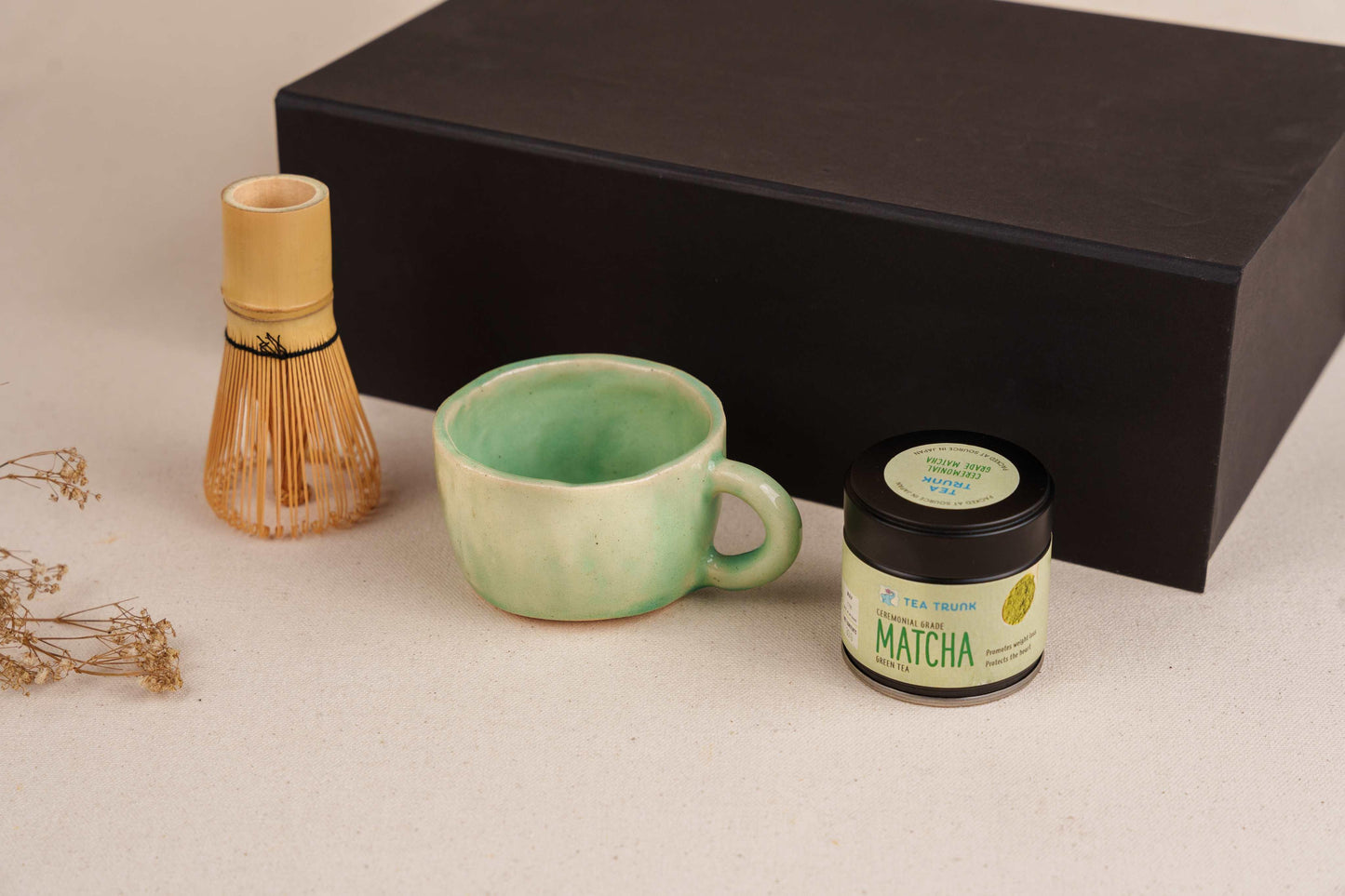 Ceramic Matcha Tea Cup Whisk Set Gift Hamper - TOH