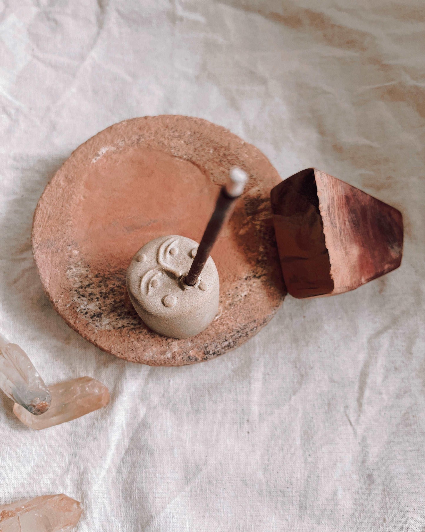 Ceramic Clay Zen Incense Holder