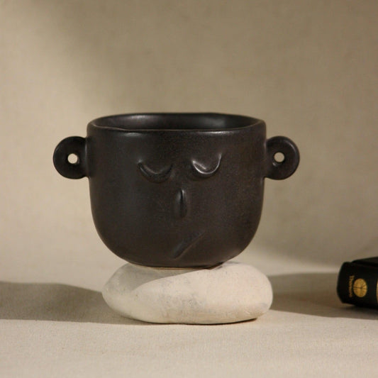 The Warrior Face Ceramic Coffee , Tea , Milk Mug in Black color