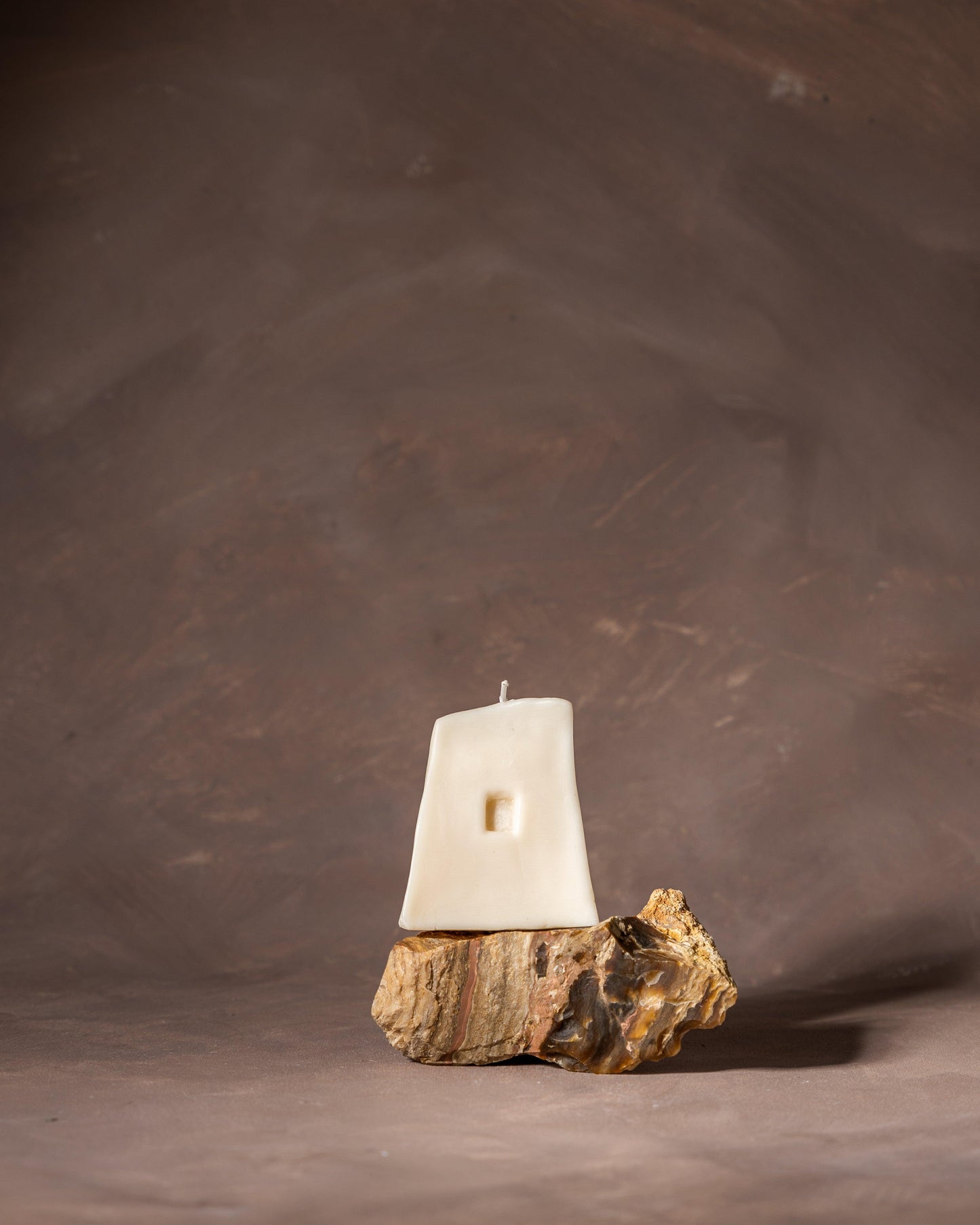 Triangle Cave House Pillar Candle
