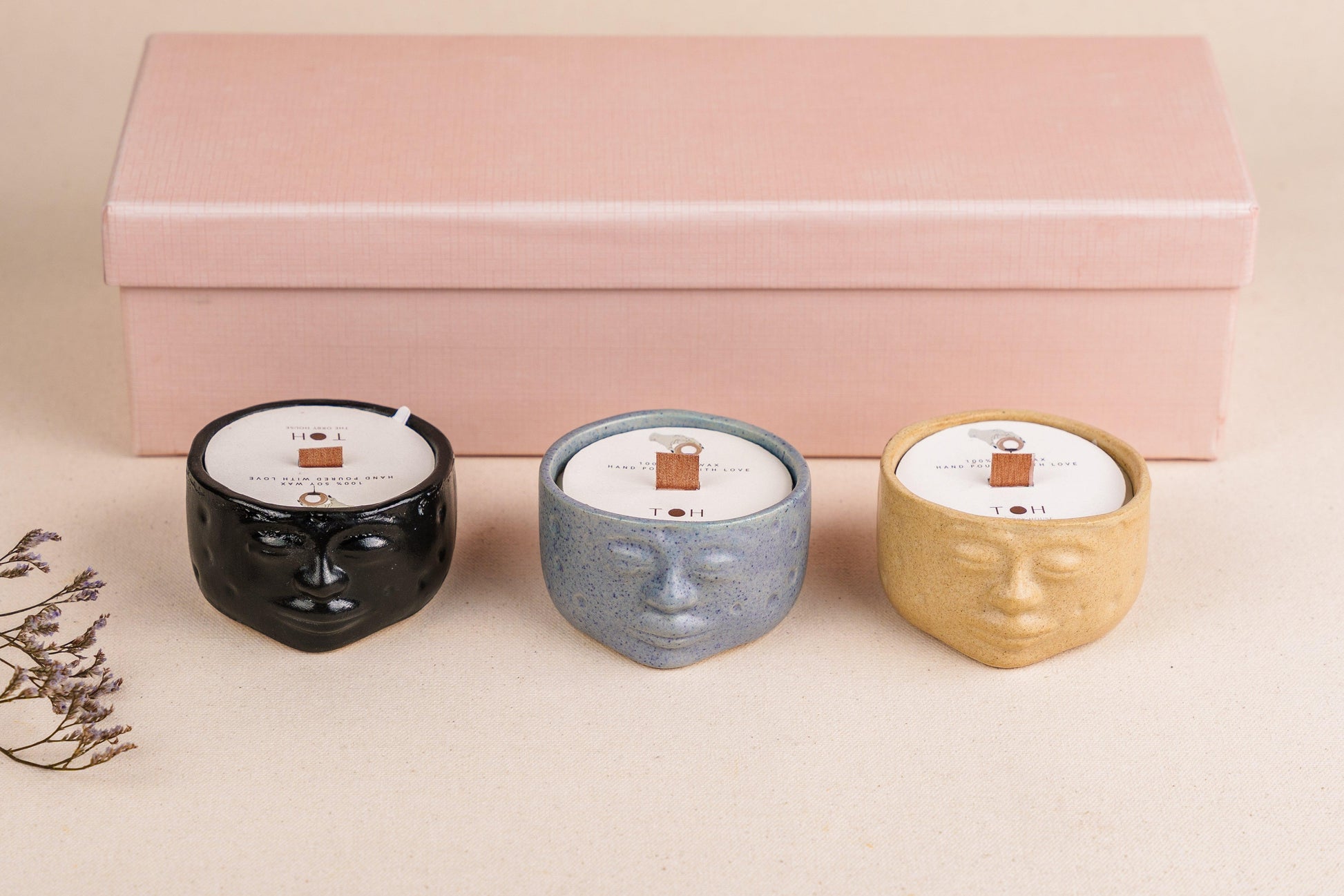 Set of 3 Oberon Moon Jar Candles hamper box