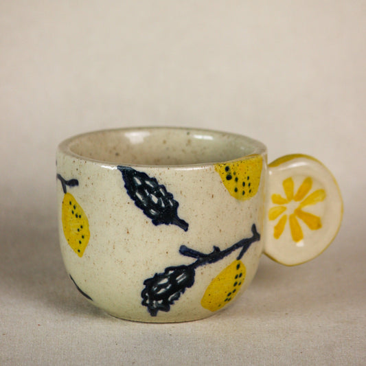 Cute Yellow Lemon Citrus Grove Ceramic Coffee , Tea, Milk Mug